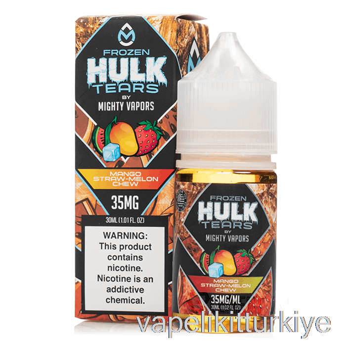 Vape Türkiye Dondurulmuş Mango Saman Kavun çiğnemek - Hulk Gözyaşı Tuzları - 30ml 35mg
